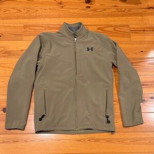 Under Armour Men's Performance Softshell Tactical Jacket in Olive Green Medium
